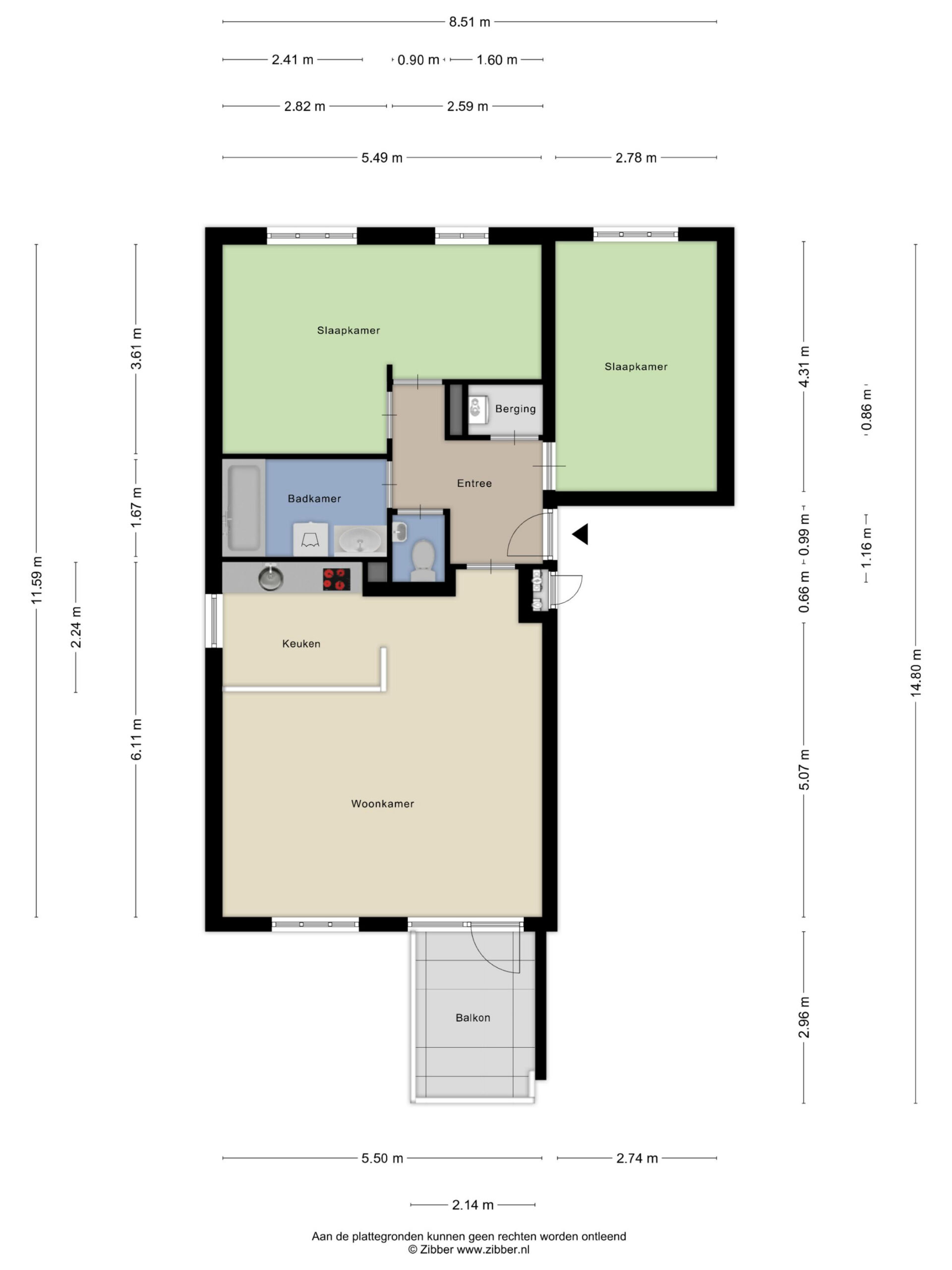 Plattegrond 1 van Angoulèmehof 3