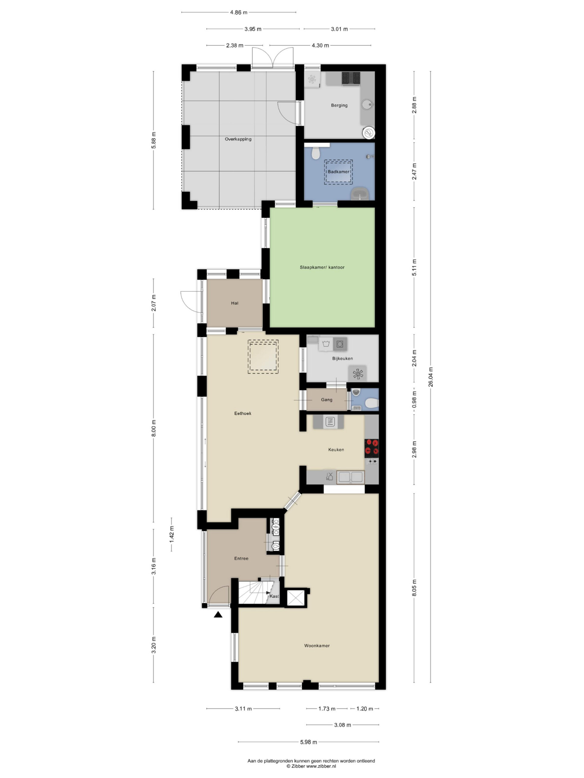 Plattegrond 1 van Vlassert 5